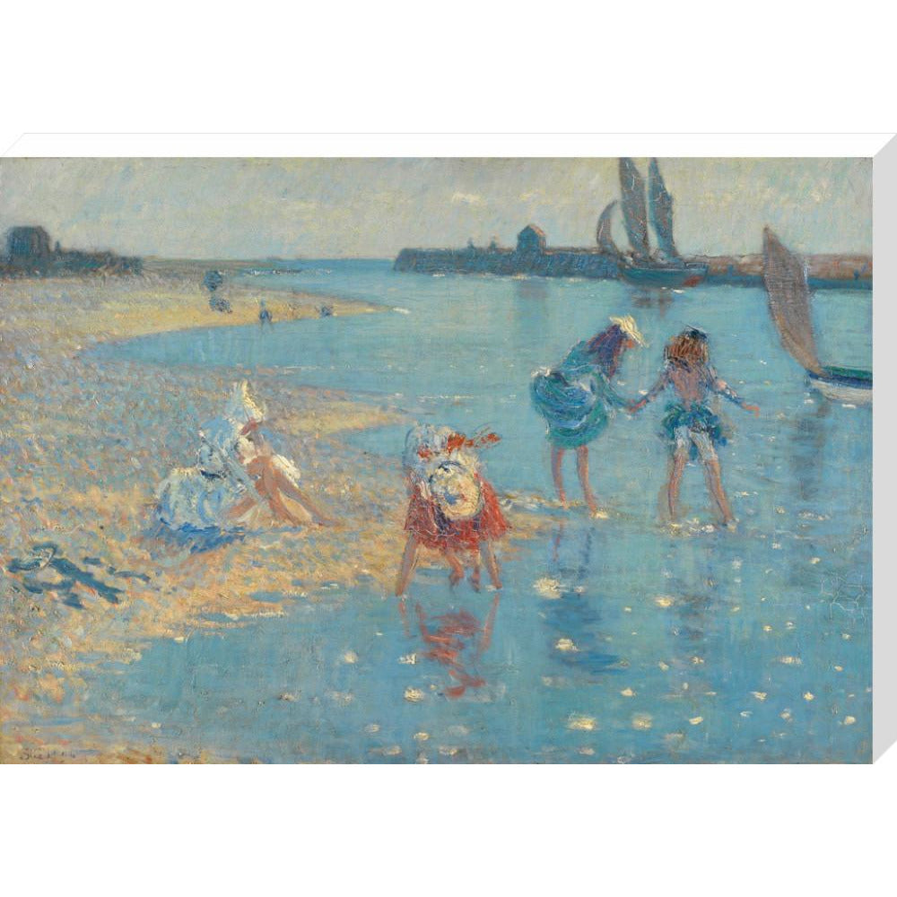 Children Paddling, Walberswick - Art print
