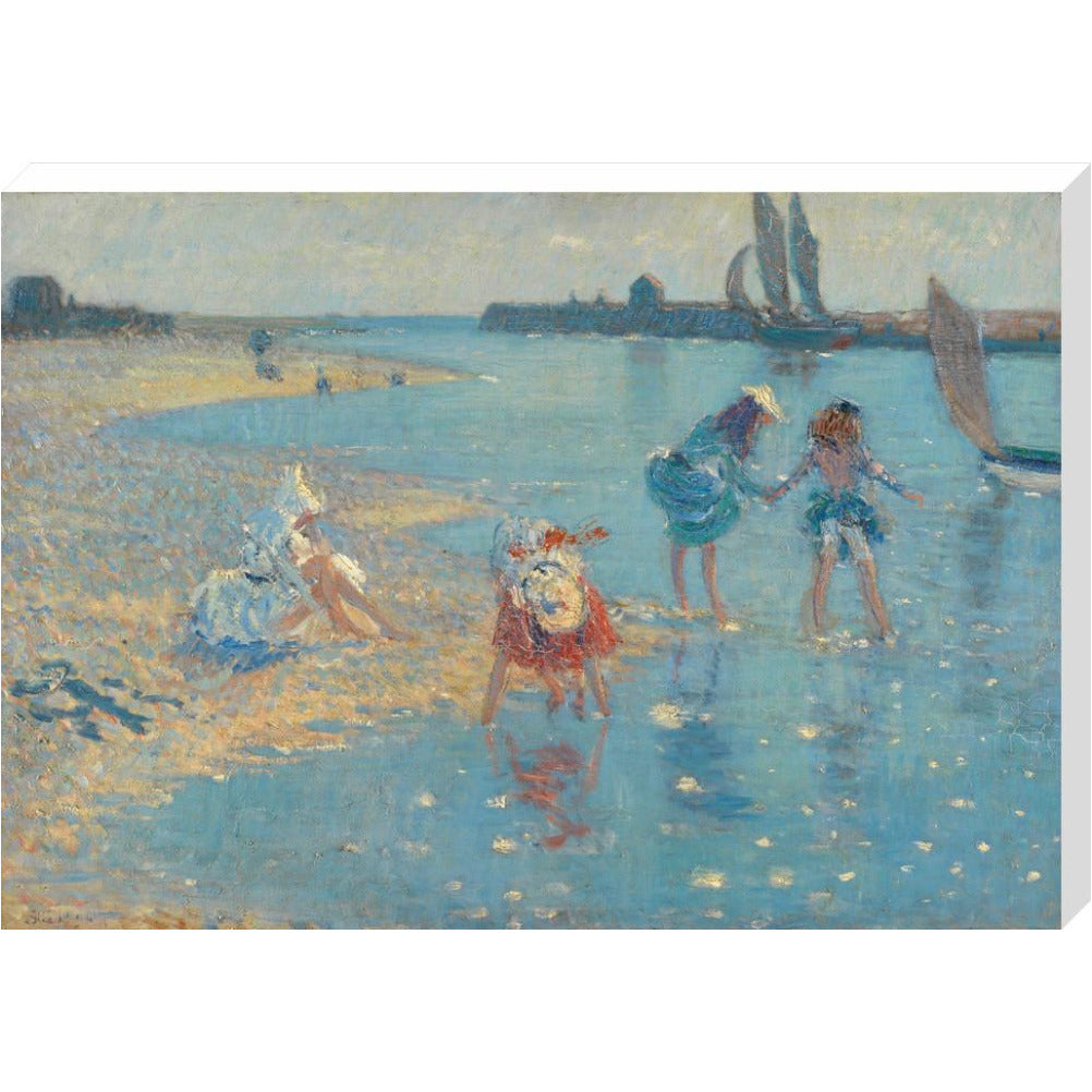 Children Paddling, Walberswick - Art print