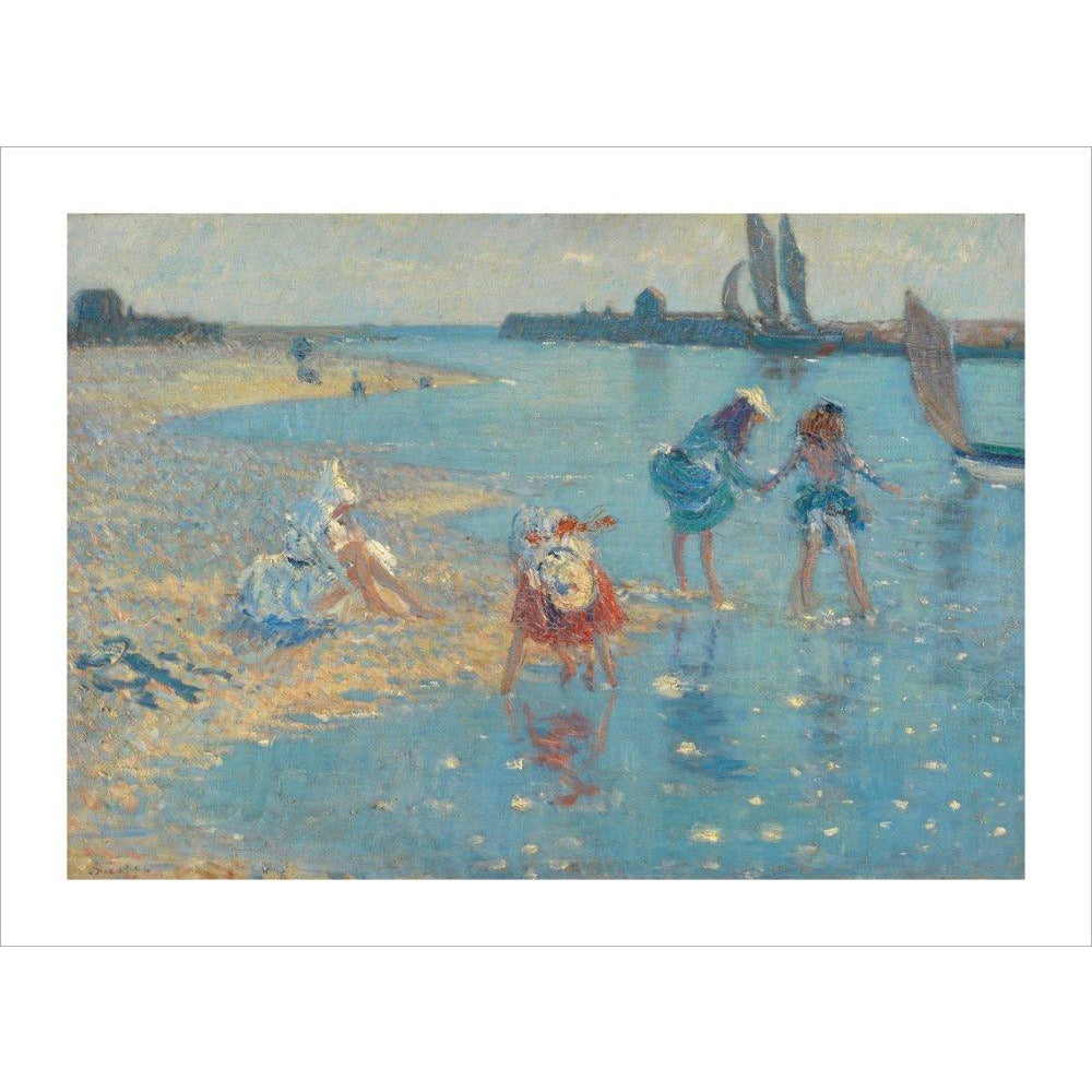 Children Paddling, Walberswick - Art print