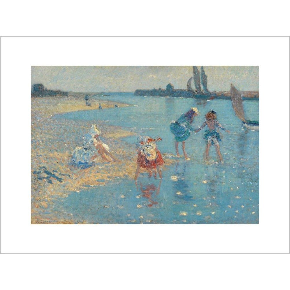 Children Paddling, Walberswick - Art print