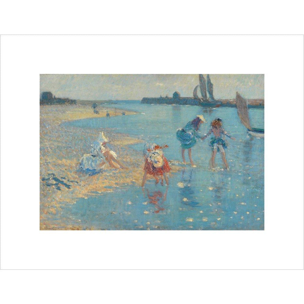 Children Paddling, Walberswick - Art print