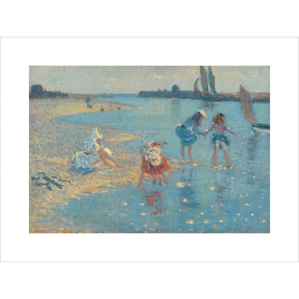 Children Paddling, Walberswick - Art print