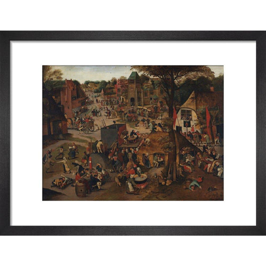 A Village Festival - Art print