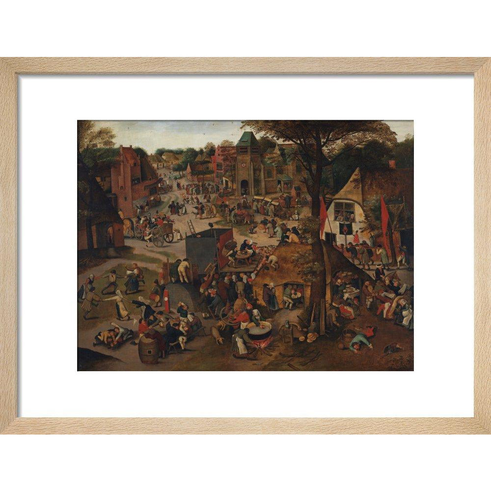 A Village Festival - Art print