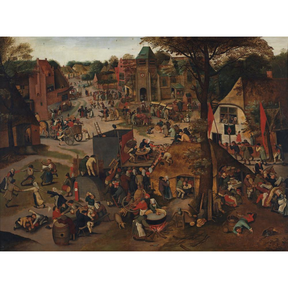 A Village Festival - Art print
