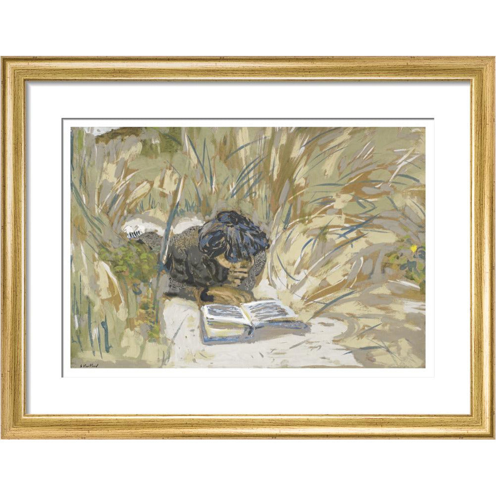 Woman Reading - Art print