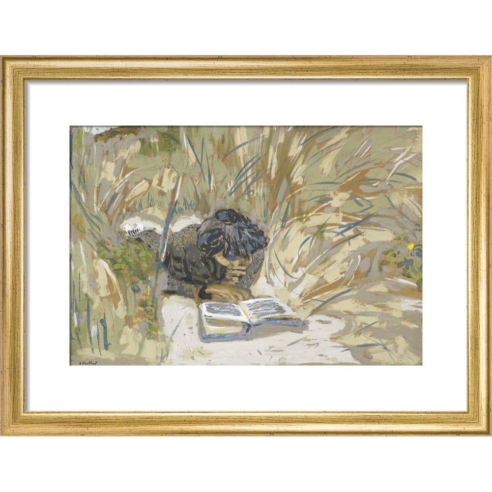 Woman Reading - Art print