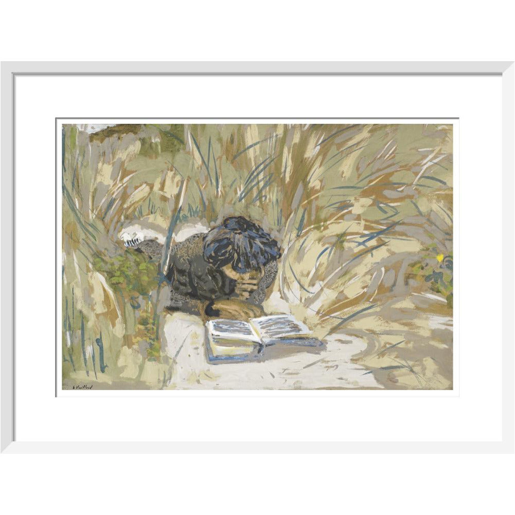 Woman Reading - Art print