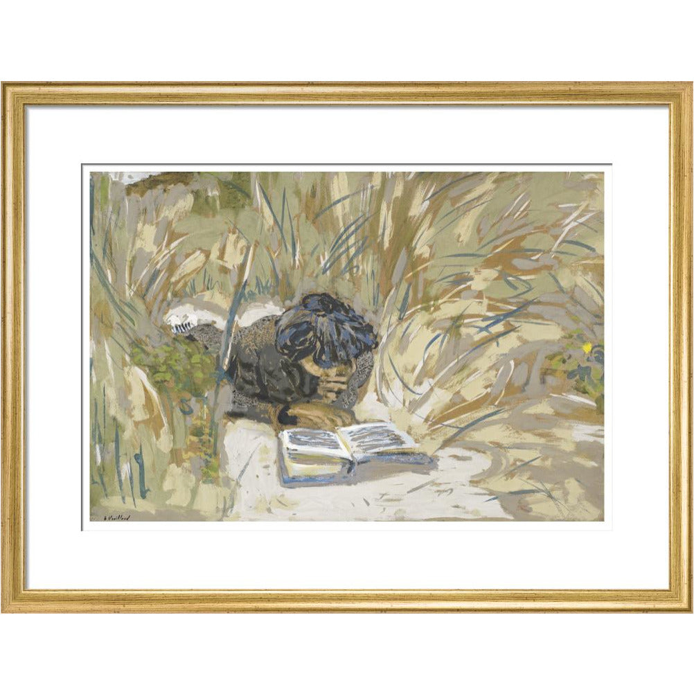 Woman Reading - Art print