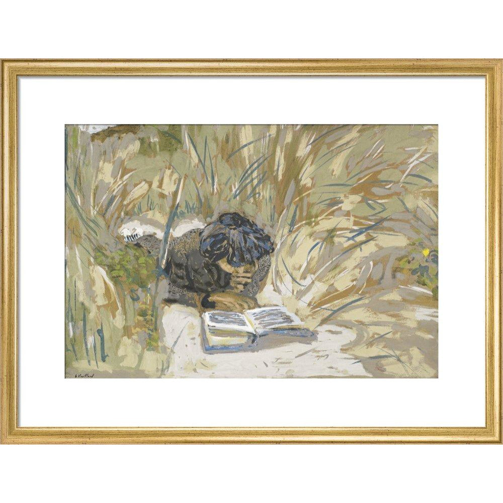 Woman Reading - Art print