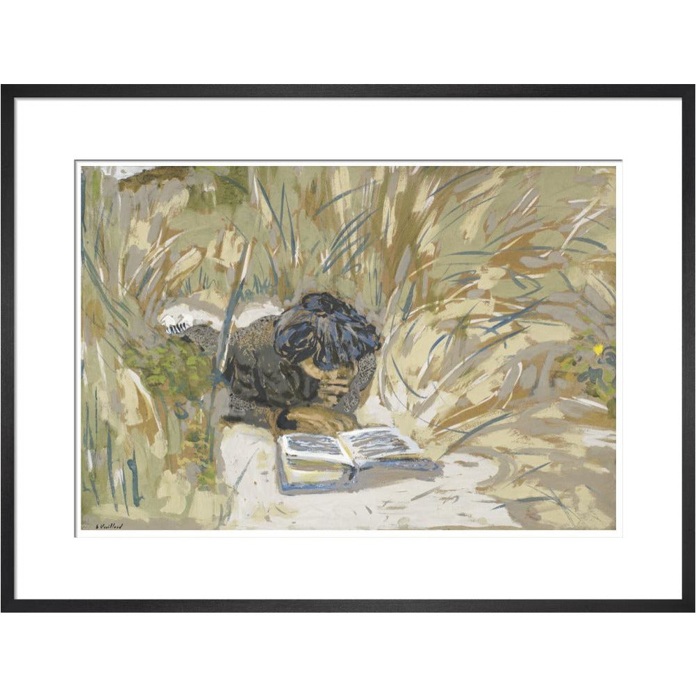Woman Reading - Art print