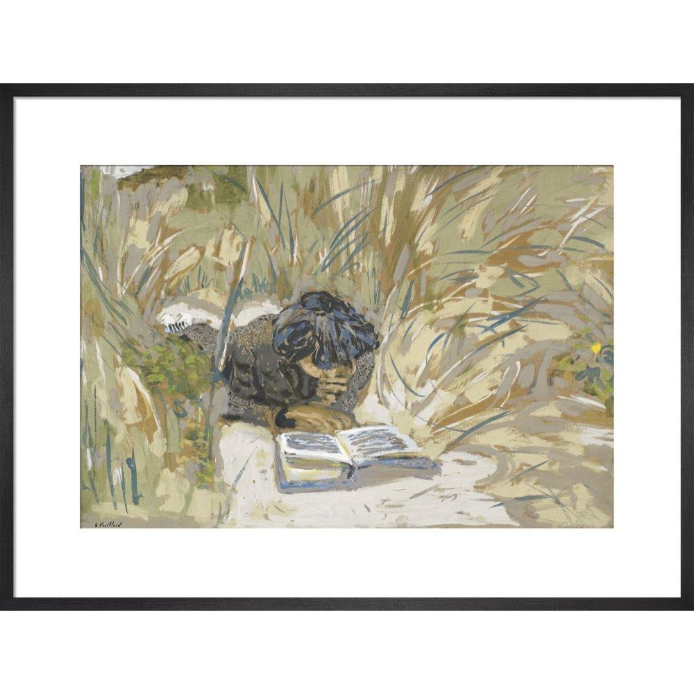 Woman Reading - Art print