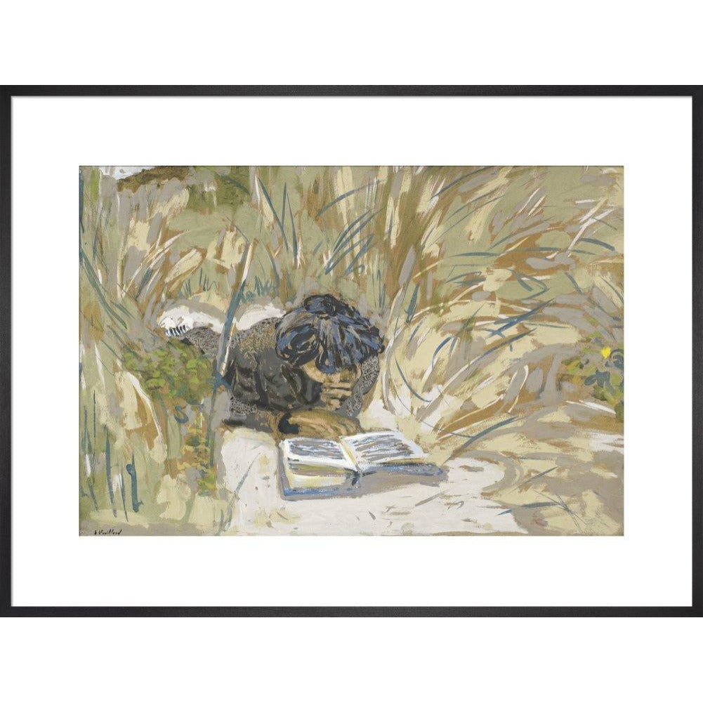 Woman Reading - Art print