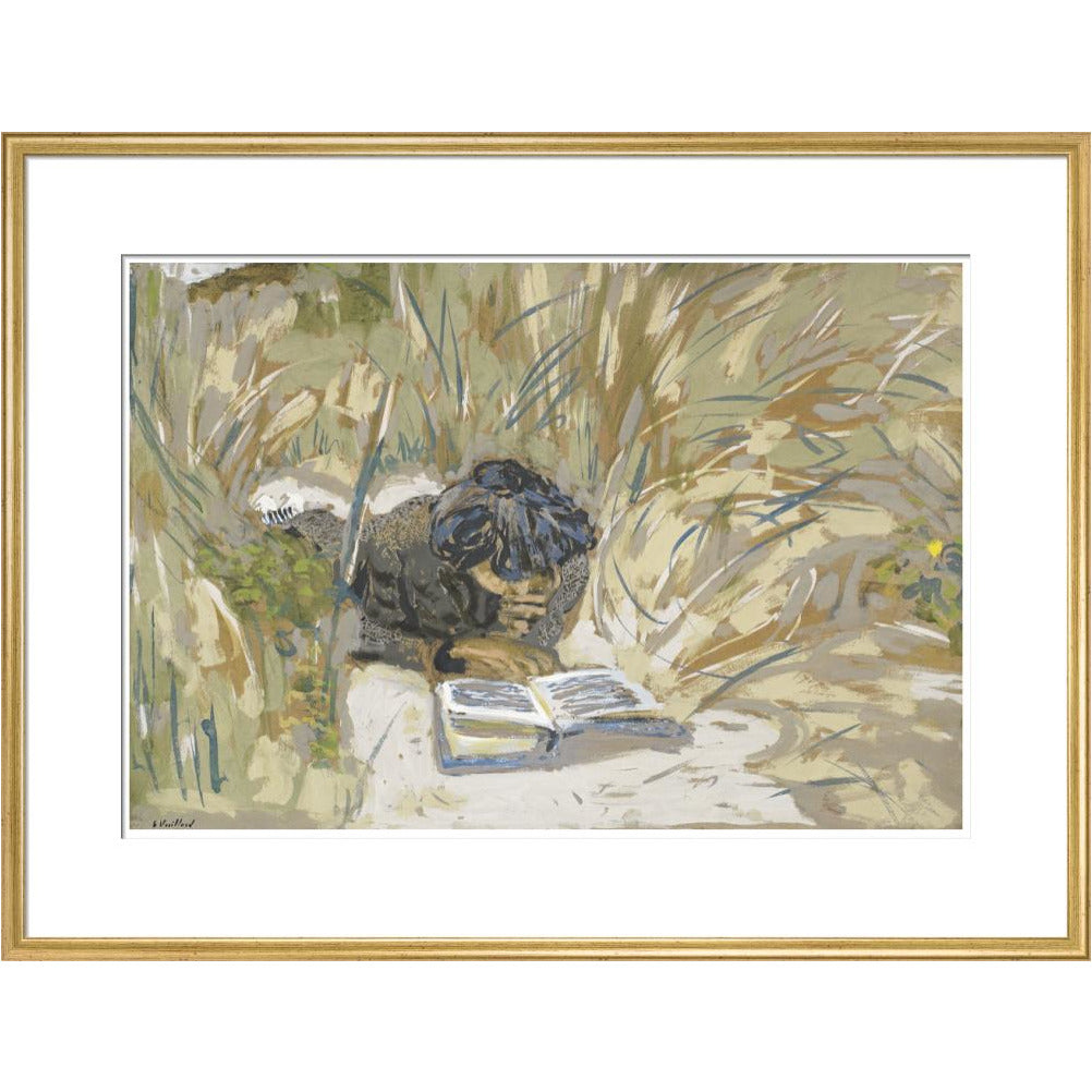 Woman Reading - Art print