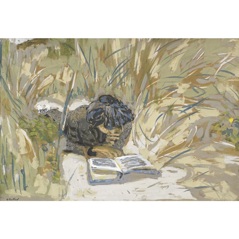 Woman Reading - Art print