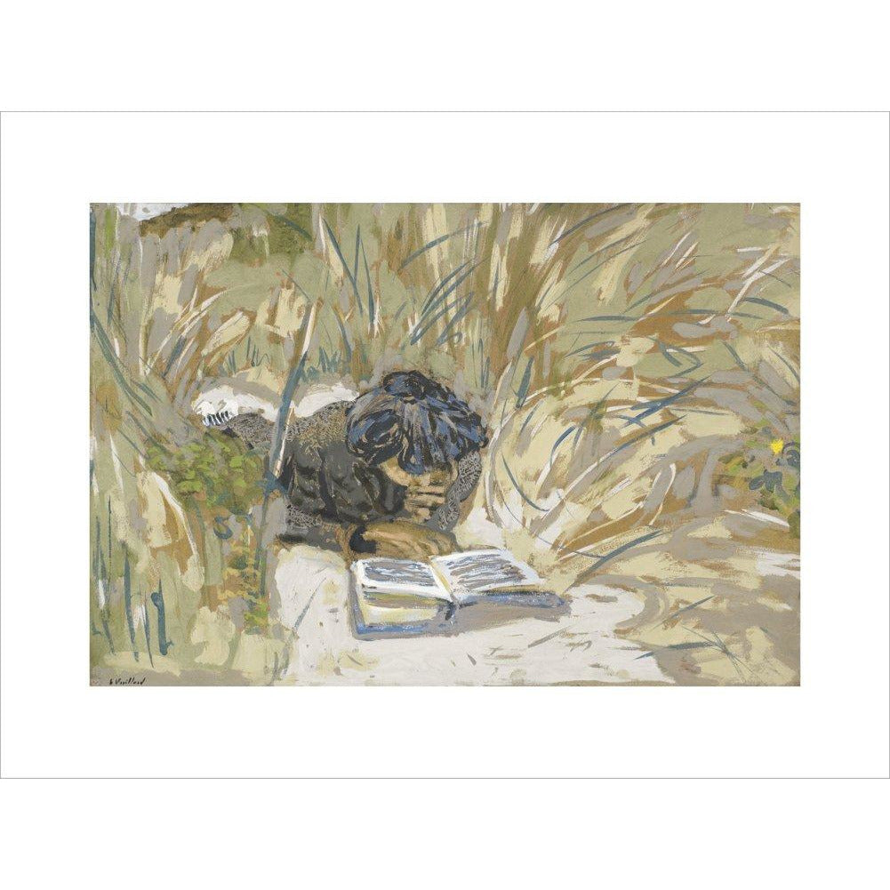 Woman Reading - Art print