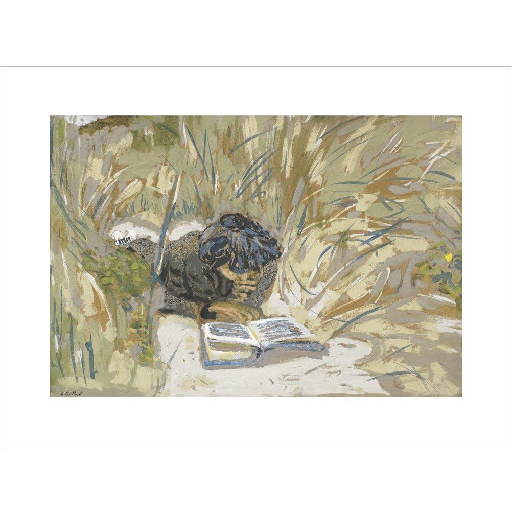Woman Reading - Art print