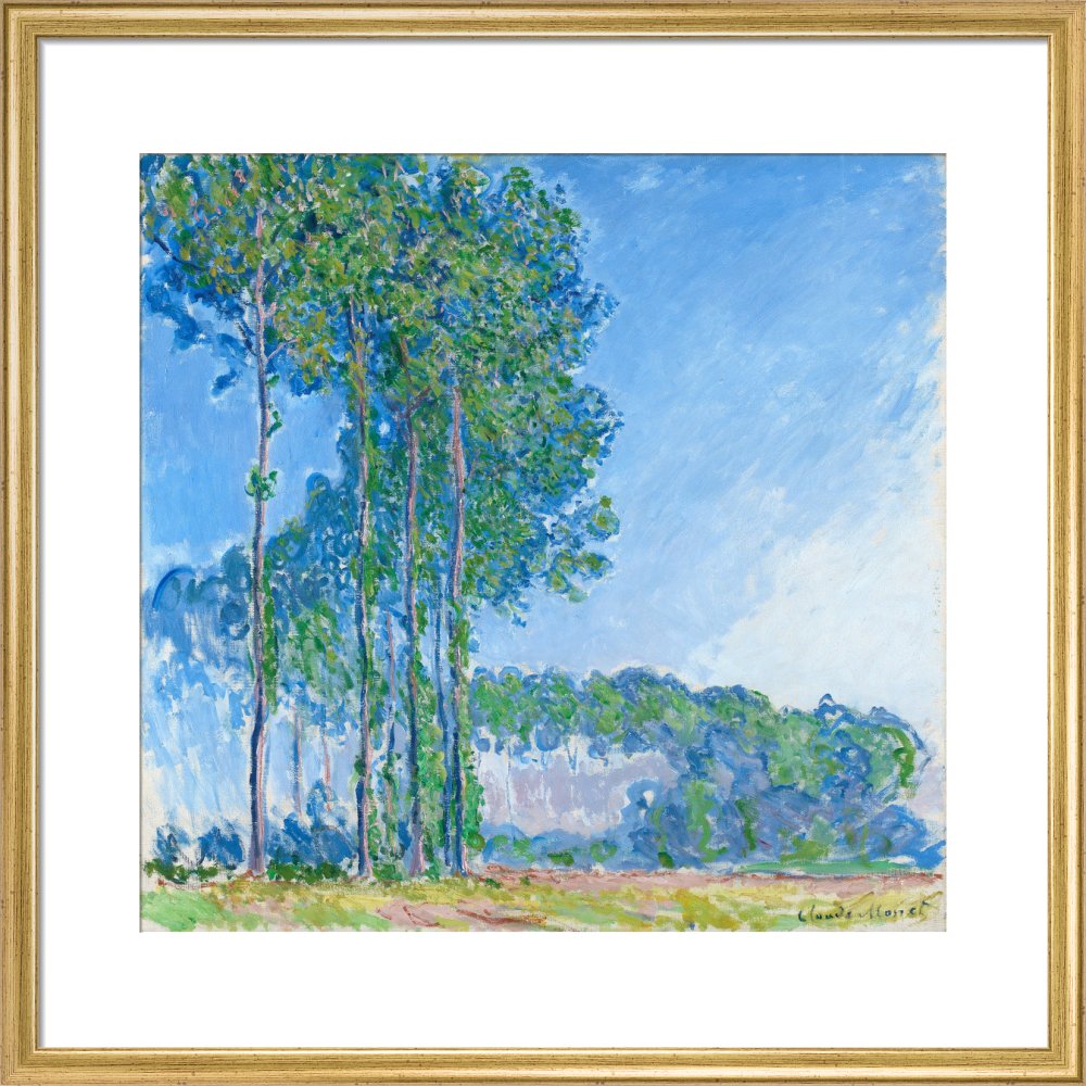 Monet's Poplars - Art print