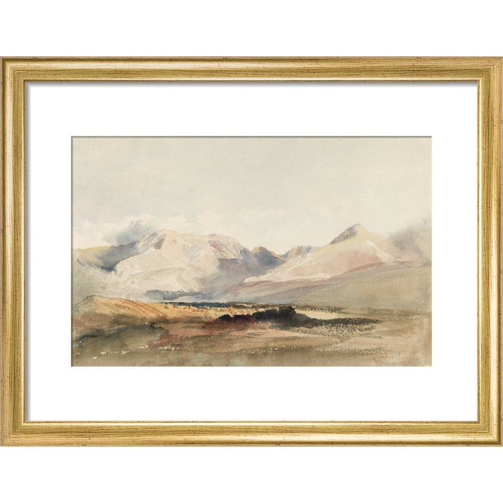 View of Nant Ffrancon, Snowdonia - Art Print