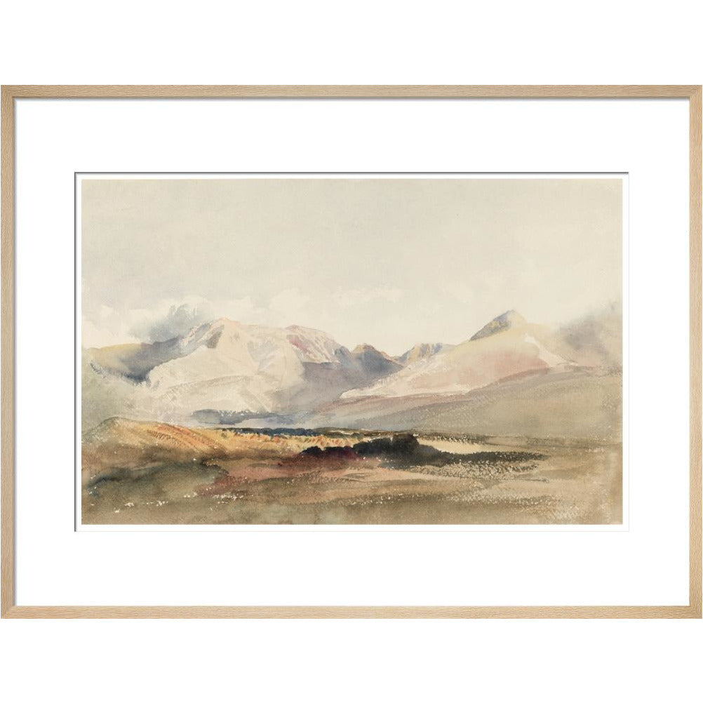 View of Nant Ffrancon, Snowdonia - Art Print