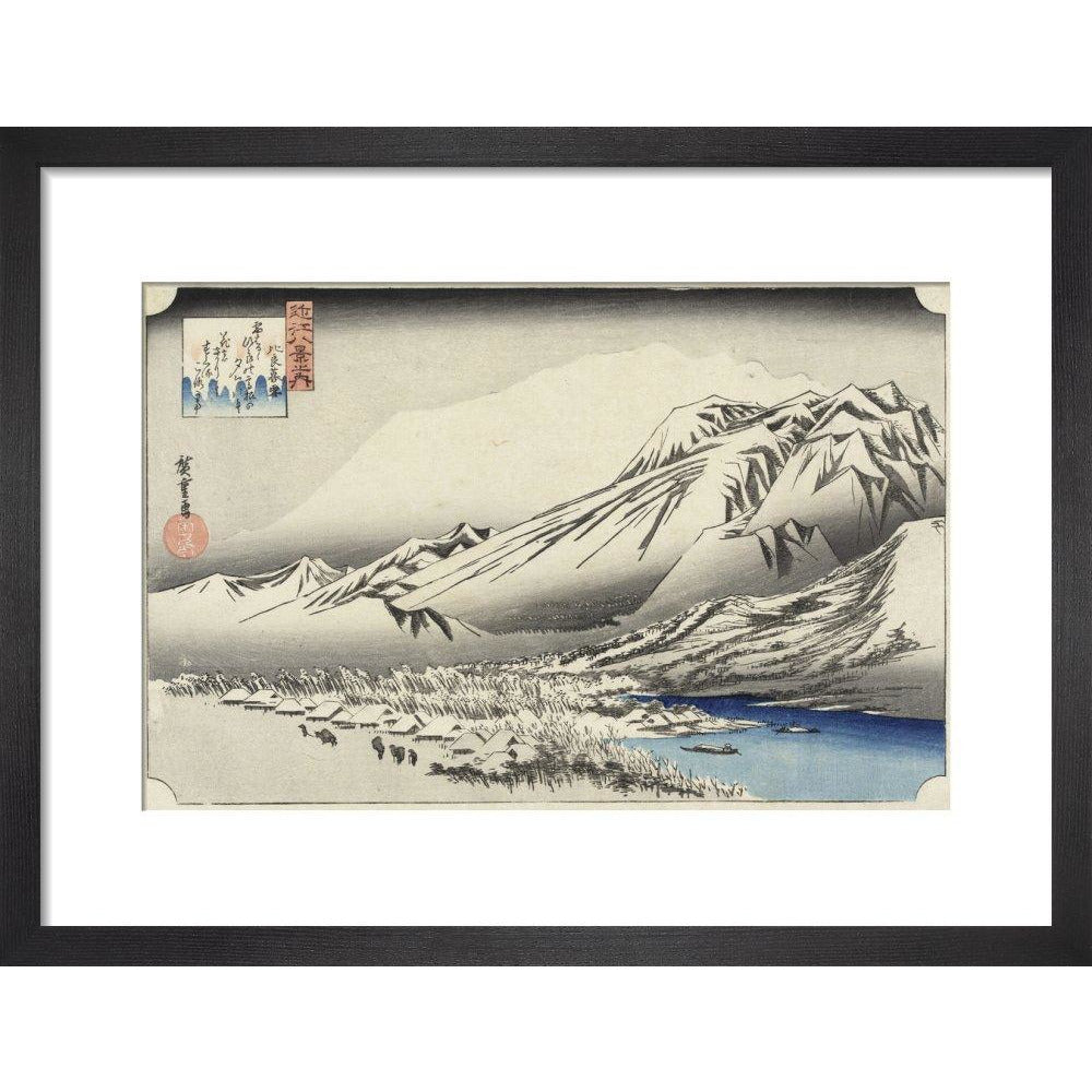 Evening Snow on Mount Hira - Art print