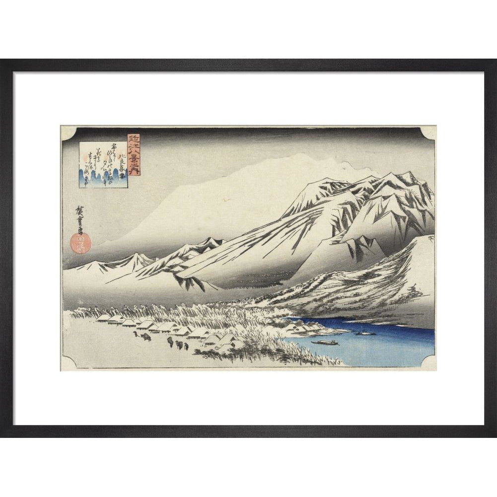 Evening Snow on Mount Hira - Art print