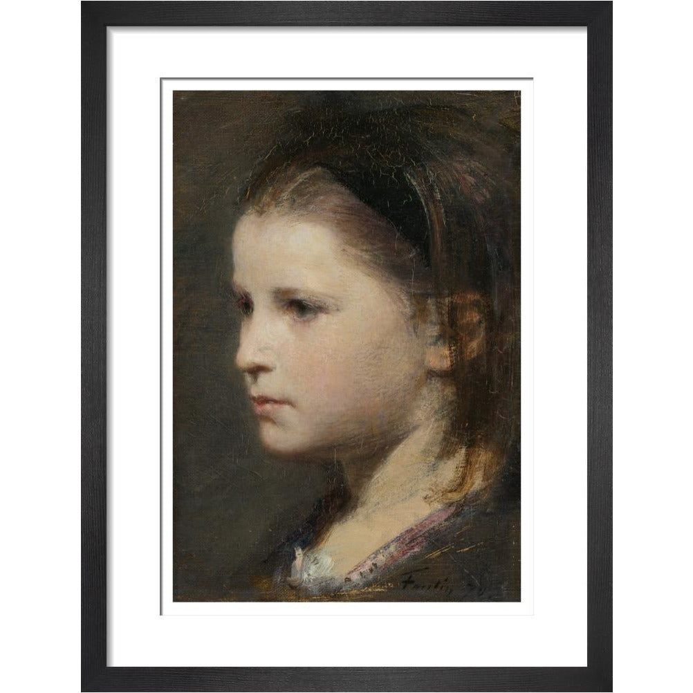 Head of a young girl - Art print