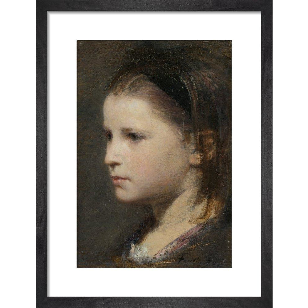 Head of a young girl - Art print