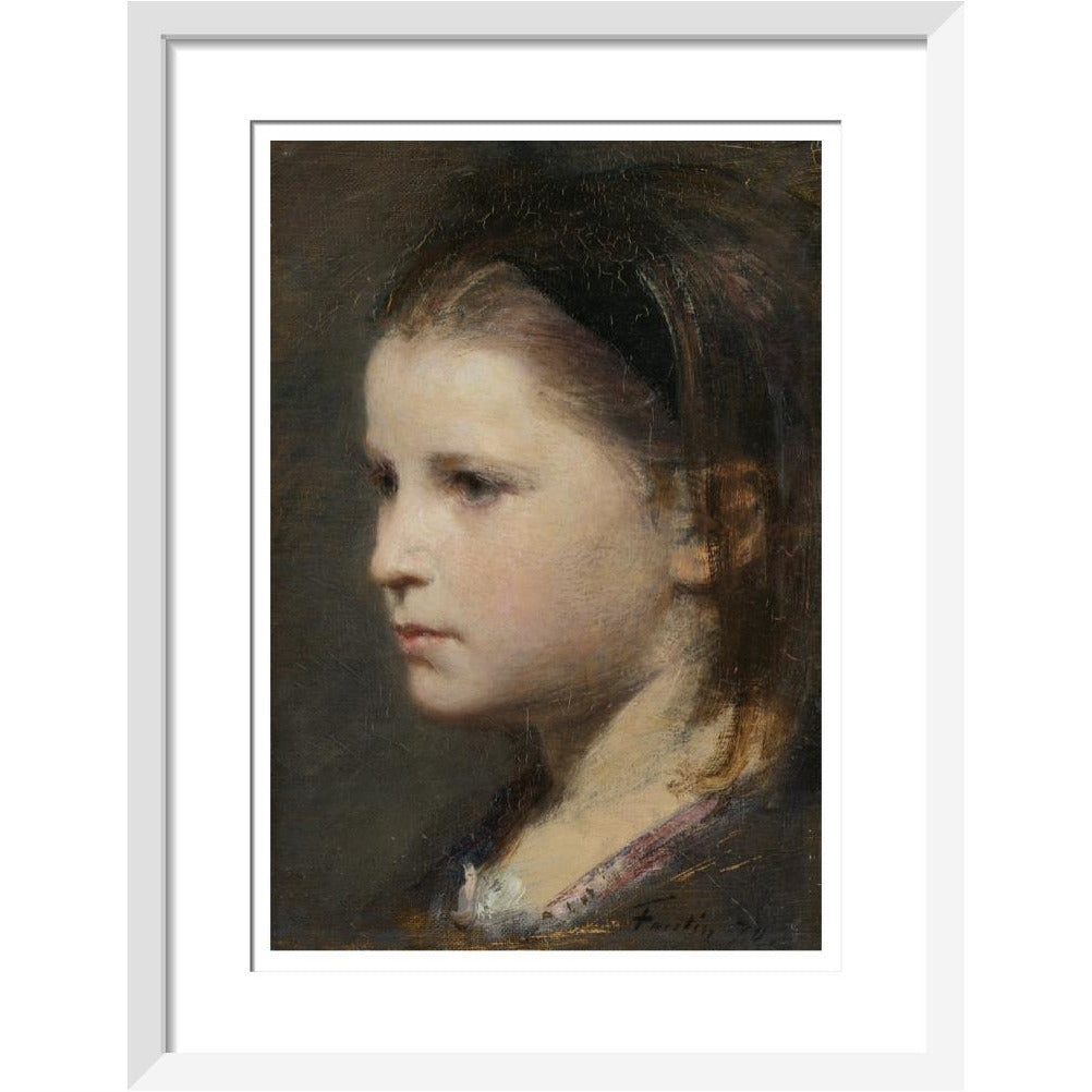 Head of a young girl - Art print