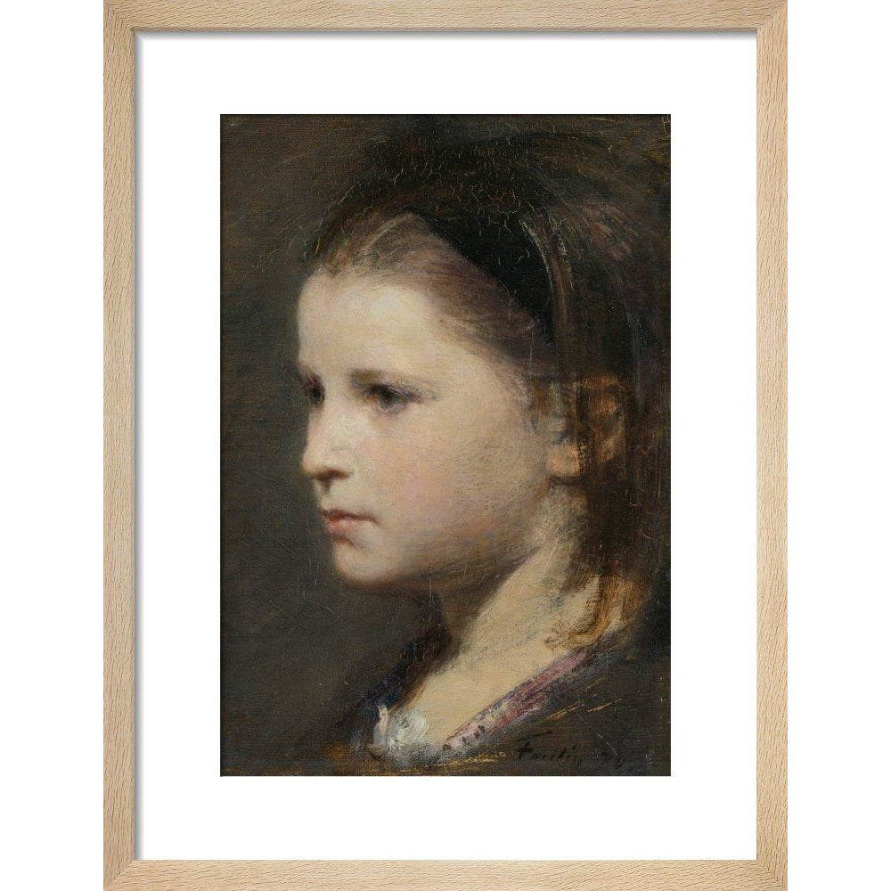 Head of a young girl - Art print