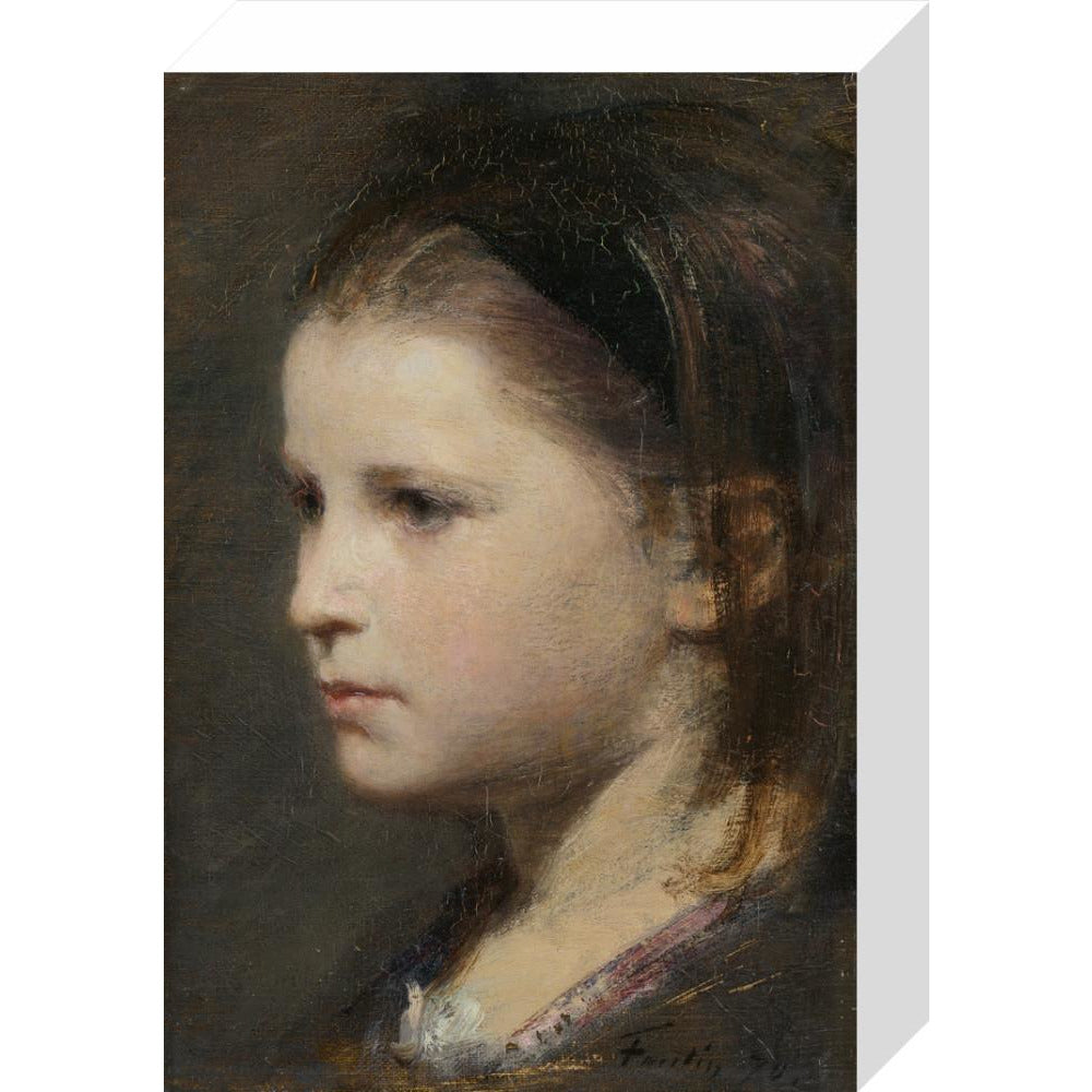 Head of a young girl - Art print