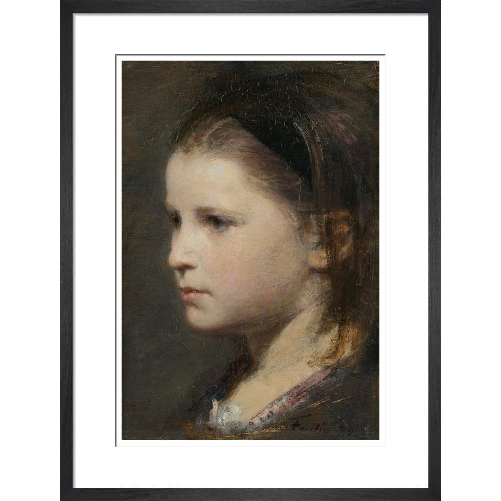 Head of a young girl - Art print