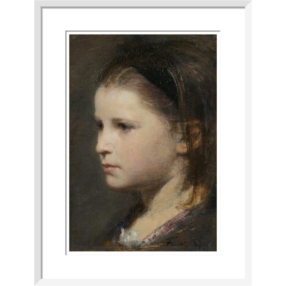 Head of a young girl - Art print