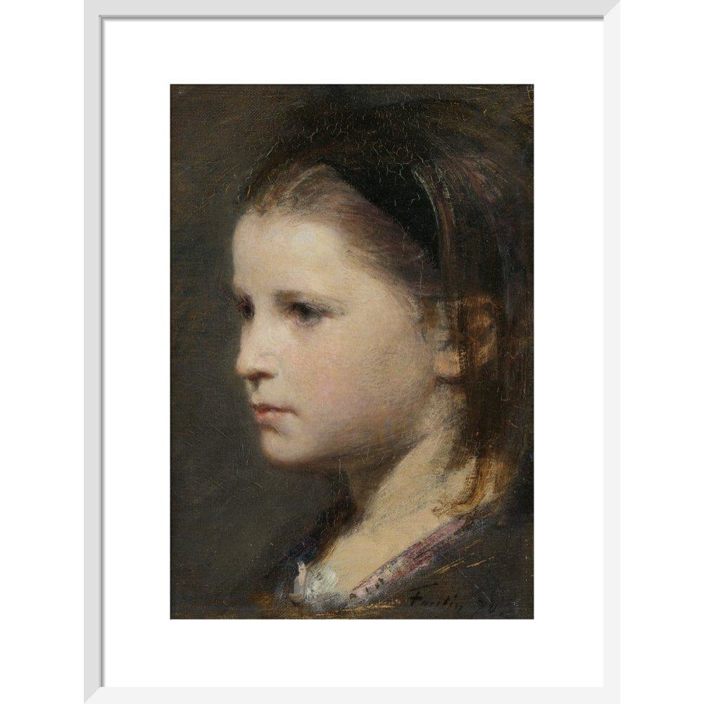 Head of a young girl - Art print