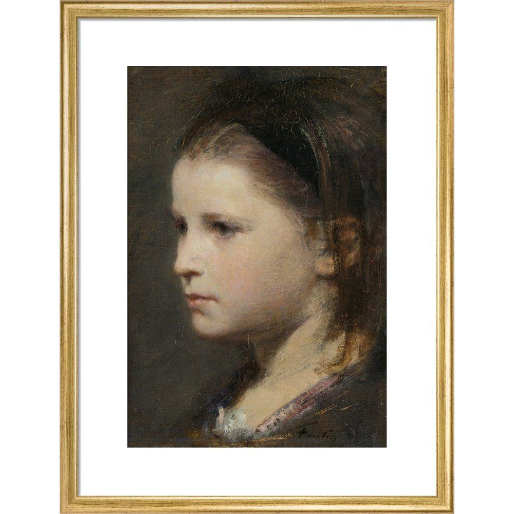 Head of a young girl - Art print