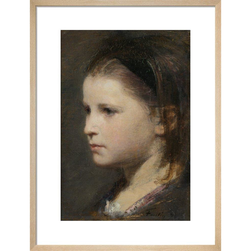 Head of a young girl - Art print
