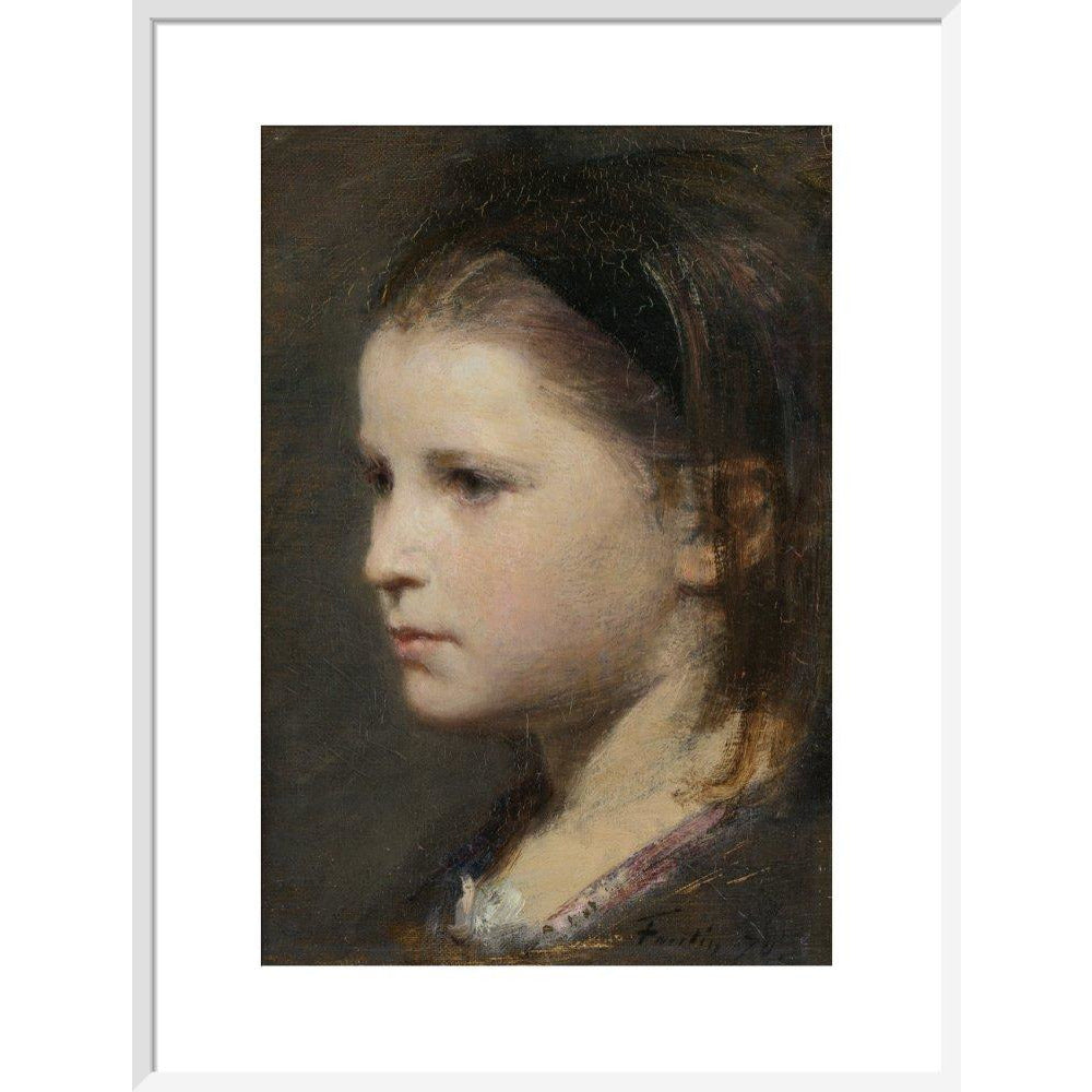 Head of a young girl - Art print