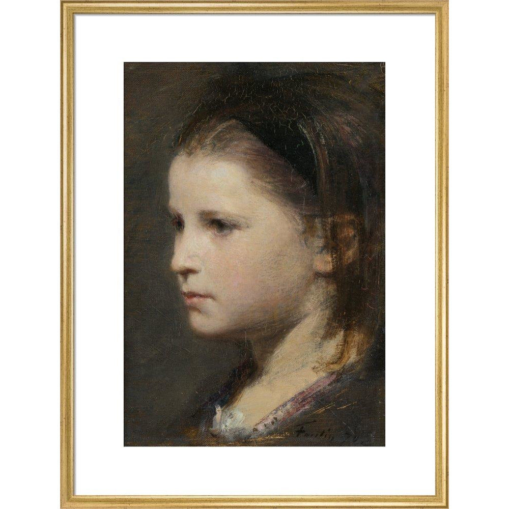 Head of a young girl - Art print