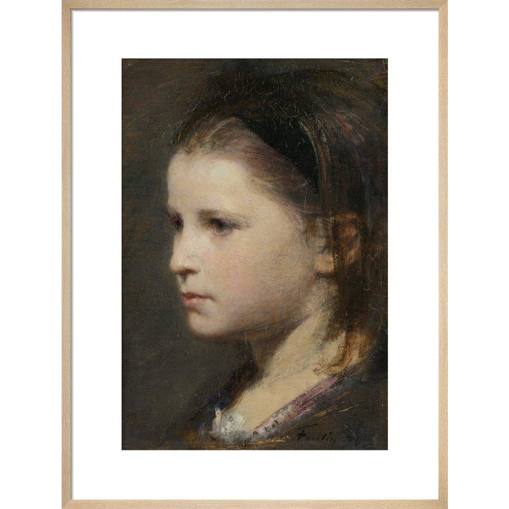 Head of a young girl - Art print