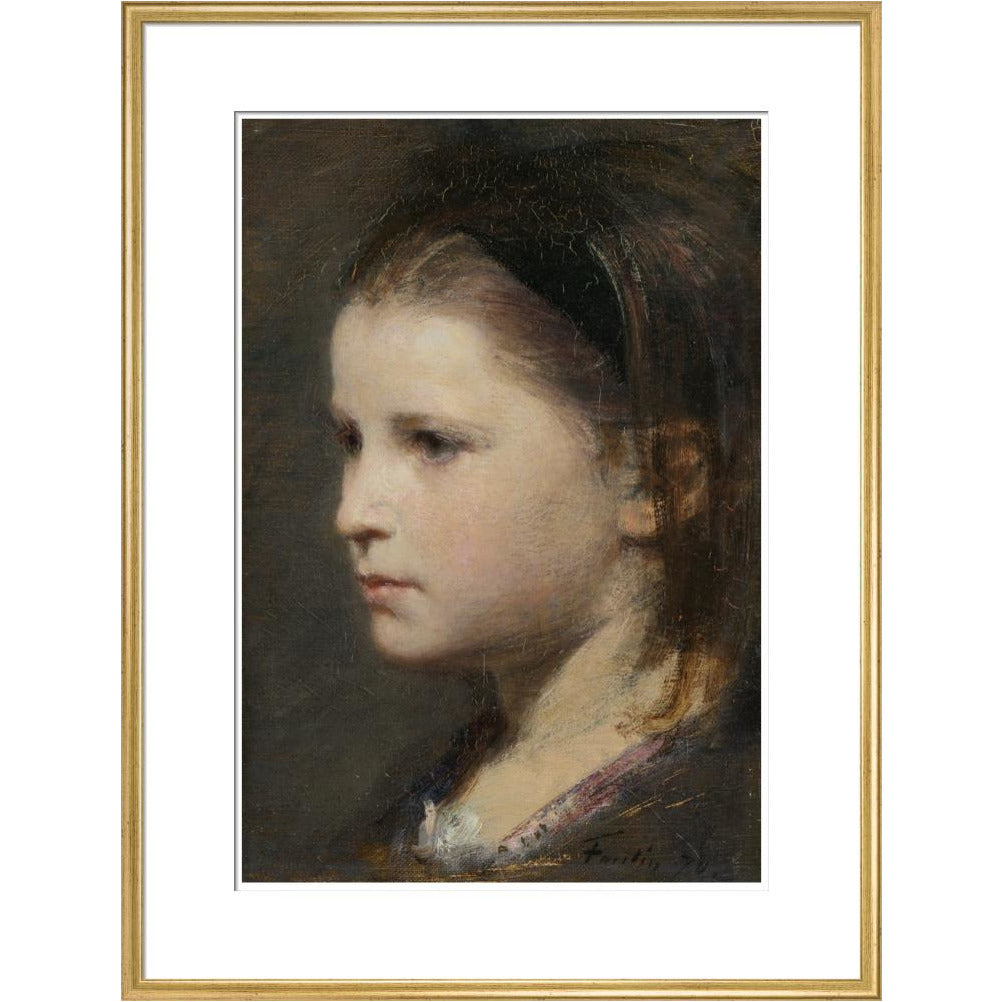 Head of a young girl - Art print