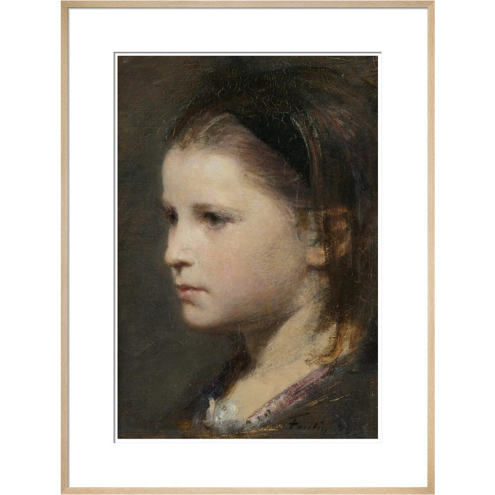 Head of a young girl - Art print