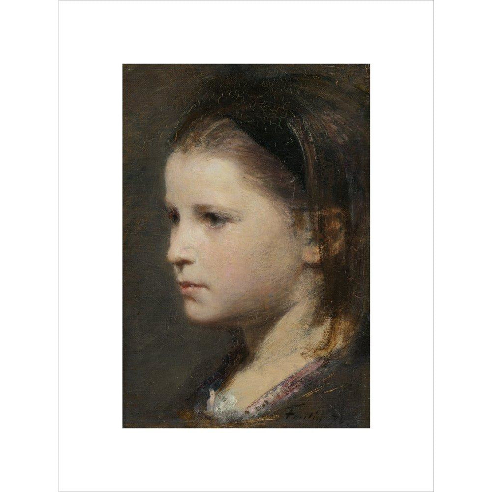 Head of a young girl - Art print