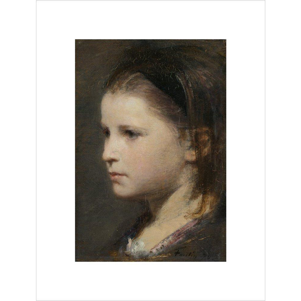 Head of a young girl - Art print