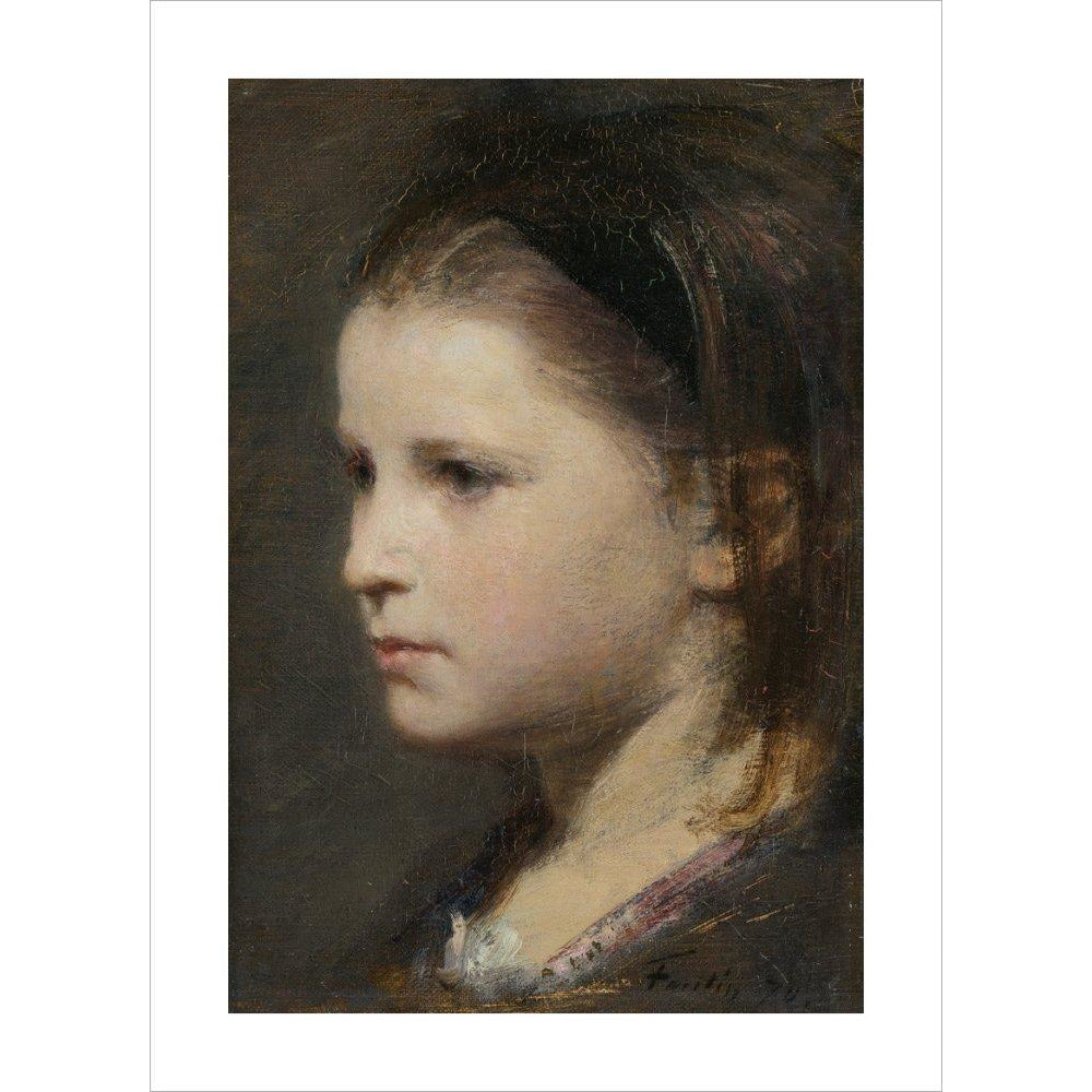 Head of a young girl - Art print