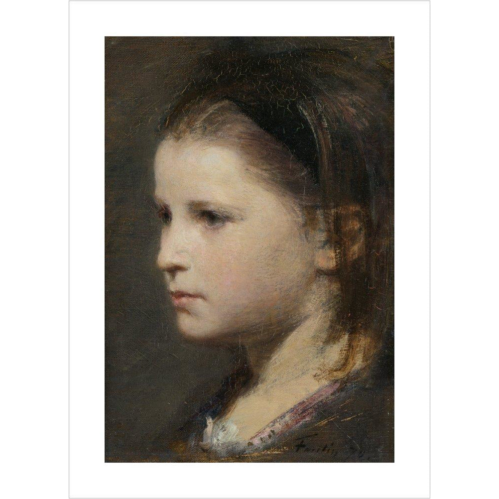 Head of a young girl - Art print