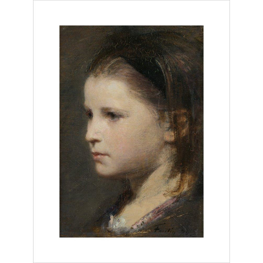 Head of a young girl - Art print