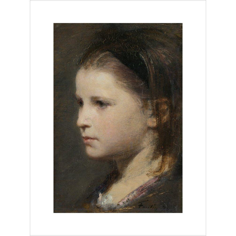 Head of a young girl - Art print