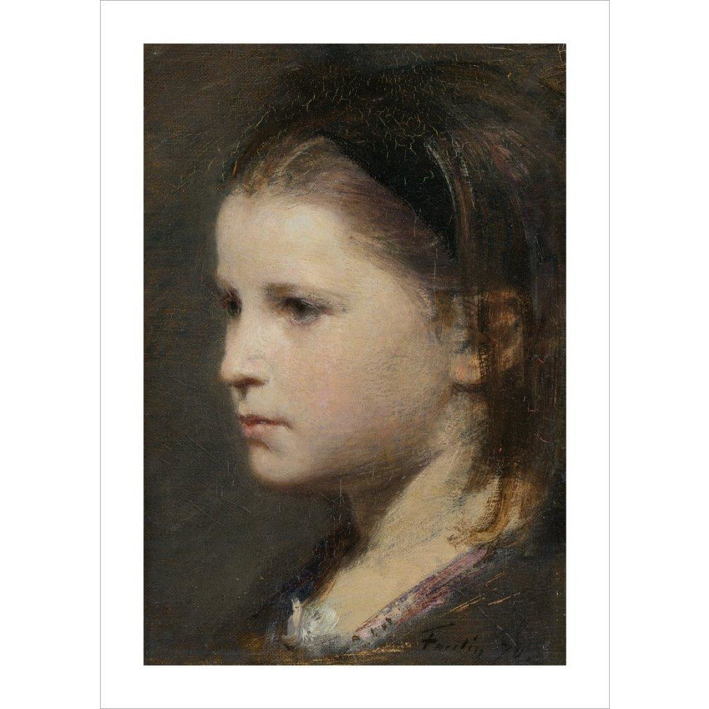 Head of a young girl - Art print