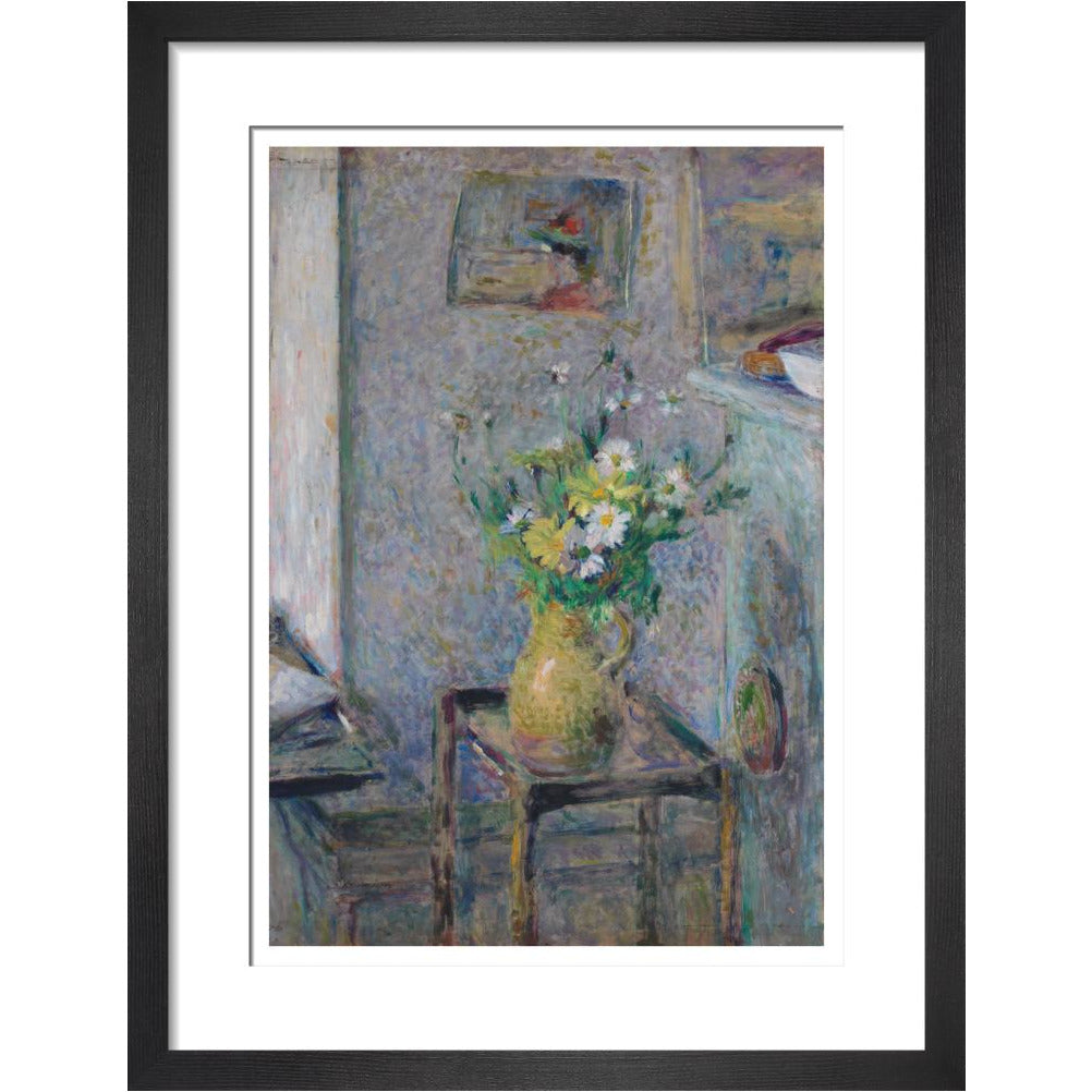 Pot de grès et fleurs - Art print