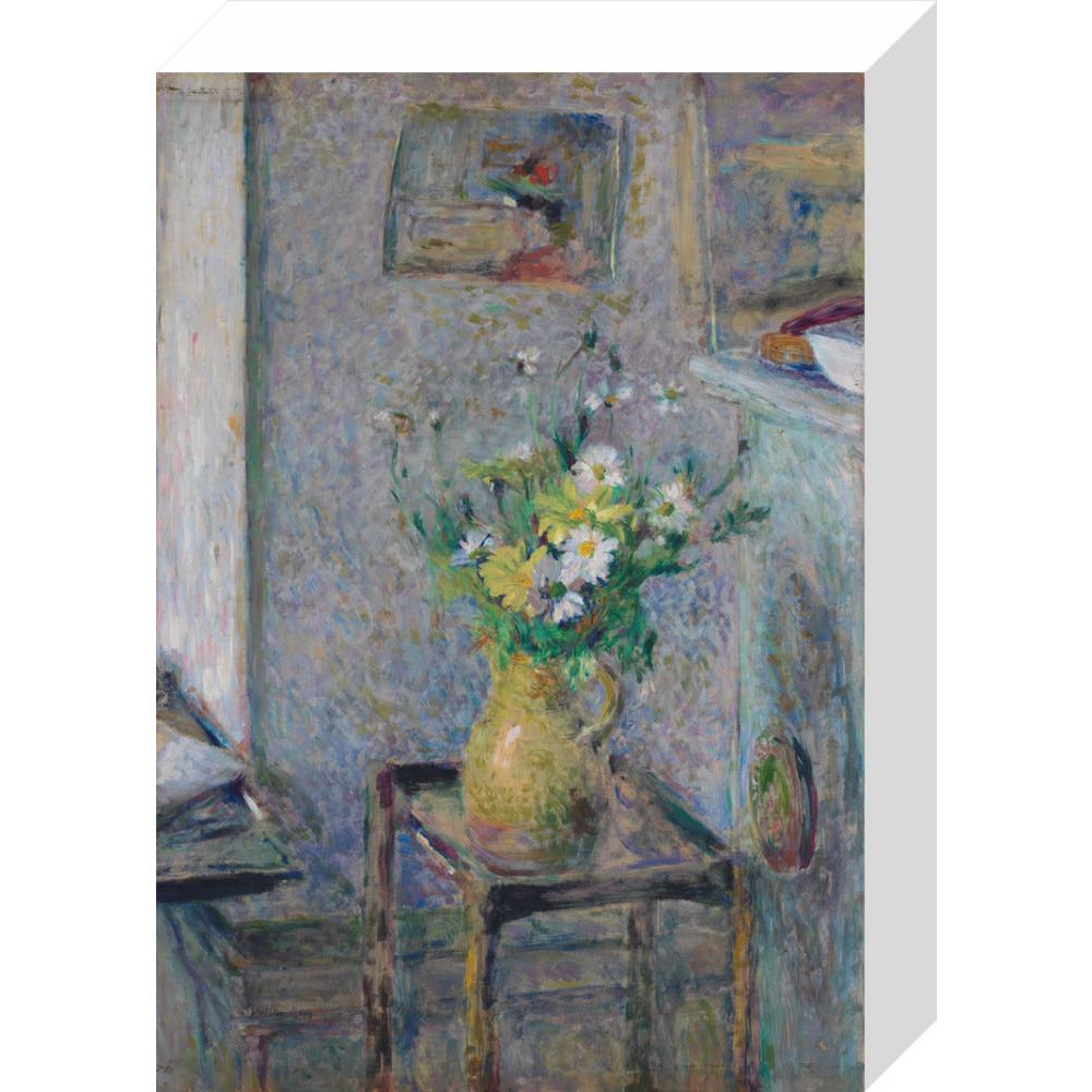 Pot de grès et fleurs - Art print